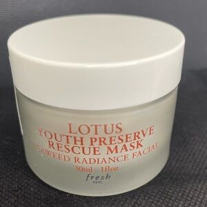 Fresh Lotus Youth Preserve Exfoliating Rescue Mask 30ml NEW AND SEALED